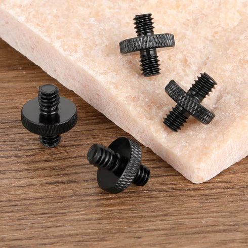 1/4" Male to 1/4" Male Tripod Screw, 4 PCS Standard Camera Cage Mount Threaded Light Stand Screw for Accessories