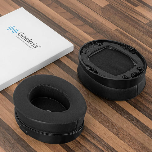 Geekria Sport Cooling-Gel Replacement Ear Pads for HyperX Cloud Orbit S Headphones, Black Ear Cushions
