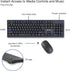 Verbatim Slimline Wireless Keyboard and Mouse Combo, 2.4GHz USB Plug-and-Play, Full-Size Computer Keyboard Compatible