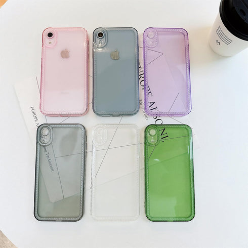 Cute Clear Bling Crystal Diamond iPhone XR Case with Sparkle Camera Lens Protector, Soft TPU Cover for Women, Blue.