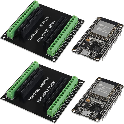 AITRIP 2 Sets ESP-WROOM-32 ESP32 Development Board CP2102 WiFi+Bluetooth Ultra-Low Power Dual Core for Arduino