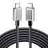 ORICO 60W USB C to USB C Cable, Nylon Type C Fast Charging Cable for iPhone 15/15 Pro/15 Plus, MacBook Air