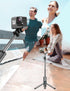 Selfie Stick, 41'' Extendable Phone Tripod Stand with Phone Holder & Detachable Remote, 360° Rotation for iPhone Android