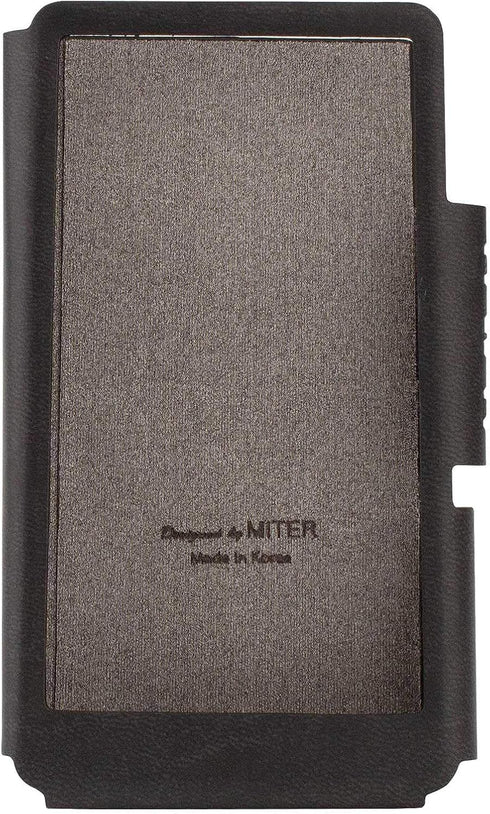 Hand Crafted Miter PU Leather Case Cover for iBasso DX220, First Edition, Light Black