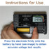 SL-049 9V, CR123A,1.2V Battery Tester - Professional Digital Battery Checker with LCD Display for Household AA, AAA