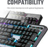 Cooler Master PBT Doubleshot Backlit Keycap Upgrade Set Sakura Pink for Mechanical Keyboards, Compatible with Standard US 104 Layout Keyboards (KC-NPDMF1-US) by Cooler Master
