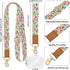 Piefly Phone Lanyard Crossbody Strap, Floral Flower Cell Phone Lanyard for Women, Wrist Strap Wristlet Adjustable