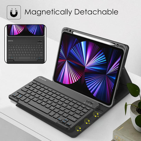 Fintie Keyboard Case for iPad Pro 11-inch (4th / 3rd Generation) 2022/2021, Black