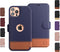 LUPA Legacy Compatible with iPhone 12 Wallet Case - Slim and Durable Faux Leather Flip Cell Phone Case with Card
