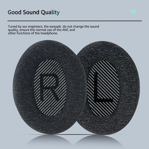 Fabric Comfort - Wzsipod Ear Pads for Bose QuietComfort 35/QC35ii Headphones, Compatible with QC45 QC25 QC2