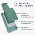 kwmobile Case Compatible with Samsung Galaxy S21 - TPU Silicone Phone Cover with Soft Finish in Arctic Night