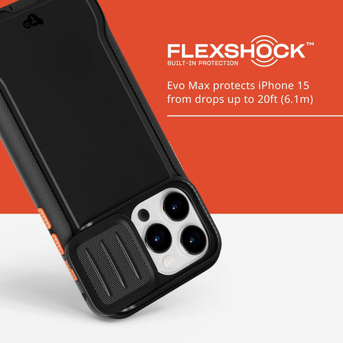 tech21 15 Evo Max case for iPhone Pro Max - Compatible with MagSafe - Impact Protection Case - Lanyards Included
