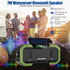 Emergency Radio Waterproof Bluetooth Speaker, Portable AM FM NOAA Weather Radio, Hand Crank Solar Powered, 5000mAh