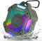 Keransean Shower Bluetooth Speaker Waterproof, Portable Small Speaker, Outdoor Bluetooth Speakers Wireless, LED