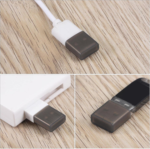 uxcell 40pcs USB Male Port Silicone Protectors, Anti Dust Cap Cover, Black