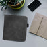 Classic Dark Grey Faux Nubuck Leather Case for Kobo Libra - e-Reader Flip Cover