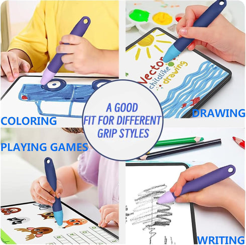 MITATTOK (2pcs) 2 Pack Kid-Friendly Stylus Pens for Touch Screens - of Purple and Blue Stylus Pens Compatible