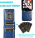 iPhone XR Wallet Case with Credit Card Holder, PU Leather Wallet Case for iPhone XR 6.1 inch (Blue)