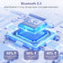 JXTZ 5.3 2 1 Bluetooth Transmitter Receiver, in Wireless Audio Adapter for TV, Headphone, Speaker, Aux Bluetooth