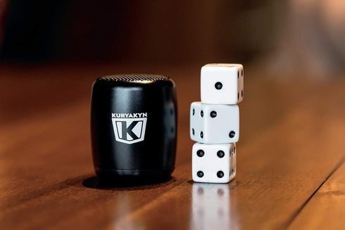 Kuryakyn 2204 Sidekix Mini Speaker, Wireless Bluetooth Audio Speakers with Remote Shutter, Satin Black