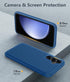 FNTCASE Samsung Galaxy S23-FE Case: Rugged Dual Layer Heavy Duty, Military Grade Shockproof, 6.4" Blue, Non-Slip
