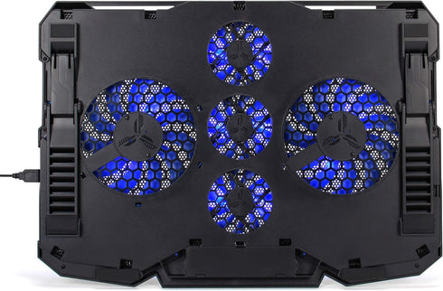 ENHANCE Cryogen Gaming Laptop Cooling Pad - Adjustable Stand for up to 17 inch Computer with 5 Quiet Fans