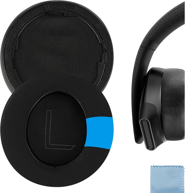 Geekria Sport Cooling-Gel Replacement Ear Pads for Alienware AW310H AW510H Headphones, Black