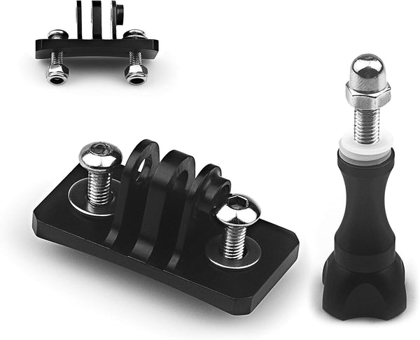 Universal Helmet Fixed Mounts, Camera Metal Bracket Adapter for GoPro Series Sport Camera/Skydiving Helmet