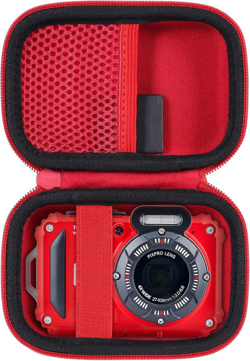 Aenllosi Hard Travel Case for Kodak PIXPRO WPZ2 Waterproof Digital Camera, Protective Case (Red, Case Only)