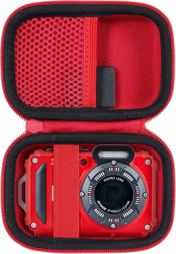 Aenllosi Hard Travel Case for Kodak PIXPRO WPZ2 Waterproof Digital Camera, Protective Case (Red, Case Only)