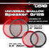 DS18 PRO-GRILL8MS/BK 8" Universal Shallow Speaker Grill, Steel Metal Mesh Cover for Mid Range Speakers