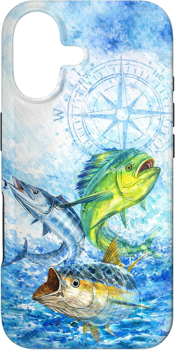 Saltwater fishing Mahi mahi, wahoo, tuna Case for iPhone 17