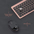 seenda Rechargeable Wireless Keyboard Mouse Combo - Full Size Cordless Keyboard & Mouse with Built-in Lithium Battery