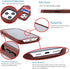 Dockem Wallet Case for iPhone 12 Pro Max, Built-in Metal Plate for Magnetic Mounting & 2 Credit Card Holders