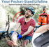 Travel Depot Wearable Bluetooth Speaker,Clip On Bluetooth Speaker w/Microphone, Portable Waterproof Wireless Speaker