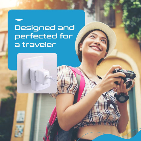 Ceptics Brazil Travel Adapter Plug, Dual USA Input - Type N (3 Pack), Ultra Compact and Safe Grounded