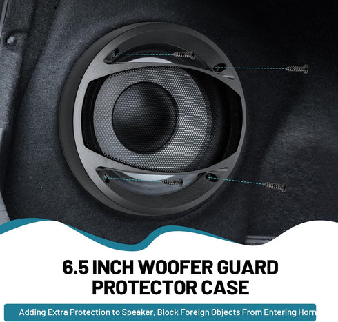 6.5 Inch Car Audio Speaker Hollow Mesh Subwoofer Grill, Decorative Guard Protector
