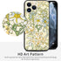 Berkin Arts Compatible with iPhone 11 Pro Case, Silicone Cover with Screen Protector, Floral Design