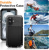 Mangix 17 17 for iPhone Metal Case,Tempered Glass Luxury Aluminum Alloy Protective Military Bumper Heavy Duty Cover