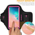 Armband for Samsung Galaxy S25+/S24+/S23+/S22+/S20+/S10+/S9+/S8+, Running Exercise Gym Bag with Key Holder (Pink)