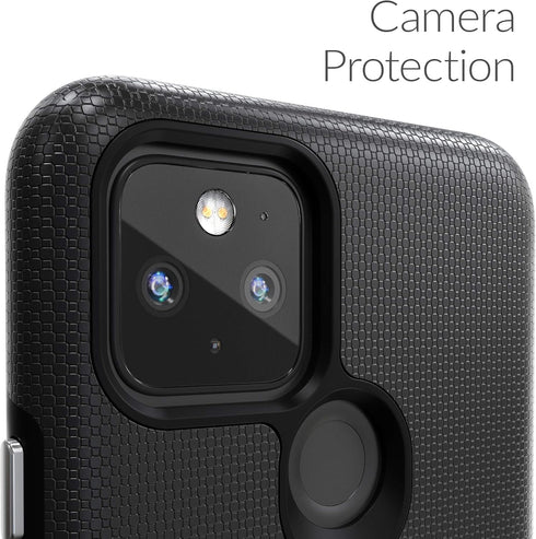 Crave Pixel 5 Case, Dual Guard Protection Series Case for Google Pixel 5 - Black