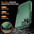Ezanmull iPhone 14 Case - Dark Green, Full-Body, Shockproof & Dropproof + 2 Tempered Glass & Camera Lens Protectors.