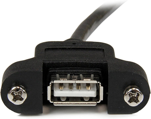StarTech 1 FT Panel Mount USB Cable A to A - F/M