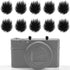 10 Pcs Camera Mic Windscreen Muff for DSLRs, Outdoor Windshield, 20 Pcs Camera Wind Muff Stickers, Black