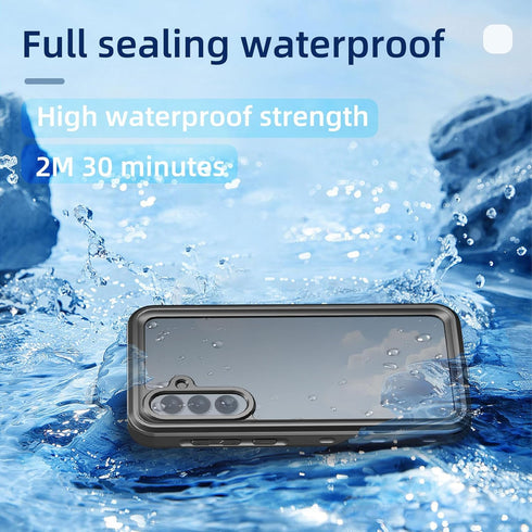 Waterproof Case for Samsung Galaxy A35 5G, IP68 Certified Shockproof Dustproof Snowproof Cover, Full Body Heavy Duty