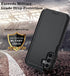 Qinmay Samsung Galaxy A15 5G Case - with HD Screen Protector, Durable Shockproof 3-Layer Cover - Black
