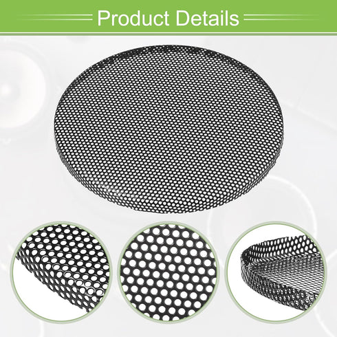 ACROPIX Universal 4.5 Inch Speaker Grills Mesh for Audio Subwoofer, 120x6.5mm Grille without Frame, Black - 2 Pack