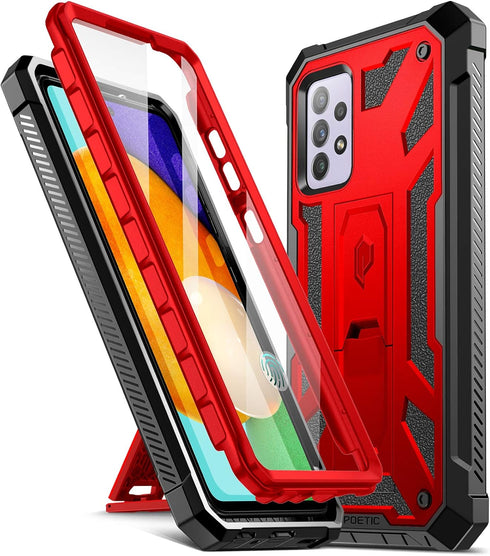 Poetic Spartan Case for Samsung Galaxy A52 4G & 5G, Rugged Shockproof Protective Cover with Built-in Screen Protector -