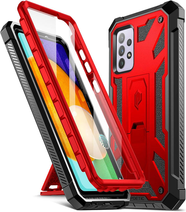 Poetic Spartan Case for Samsung Galaxy A52 4G & 5G, Rugged Shockproof Protective Cover with Built-in Screen Protector -