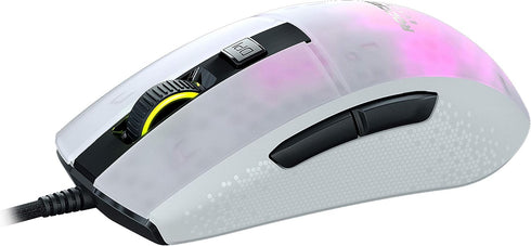 ROCCAT Burst Pro PC Gaming Mouse, Optical Switches, Lightweight Ergonomic Wired Mouse, RGB Lighting, 16K DPI, White